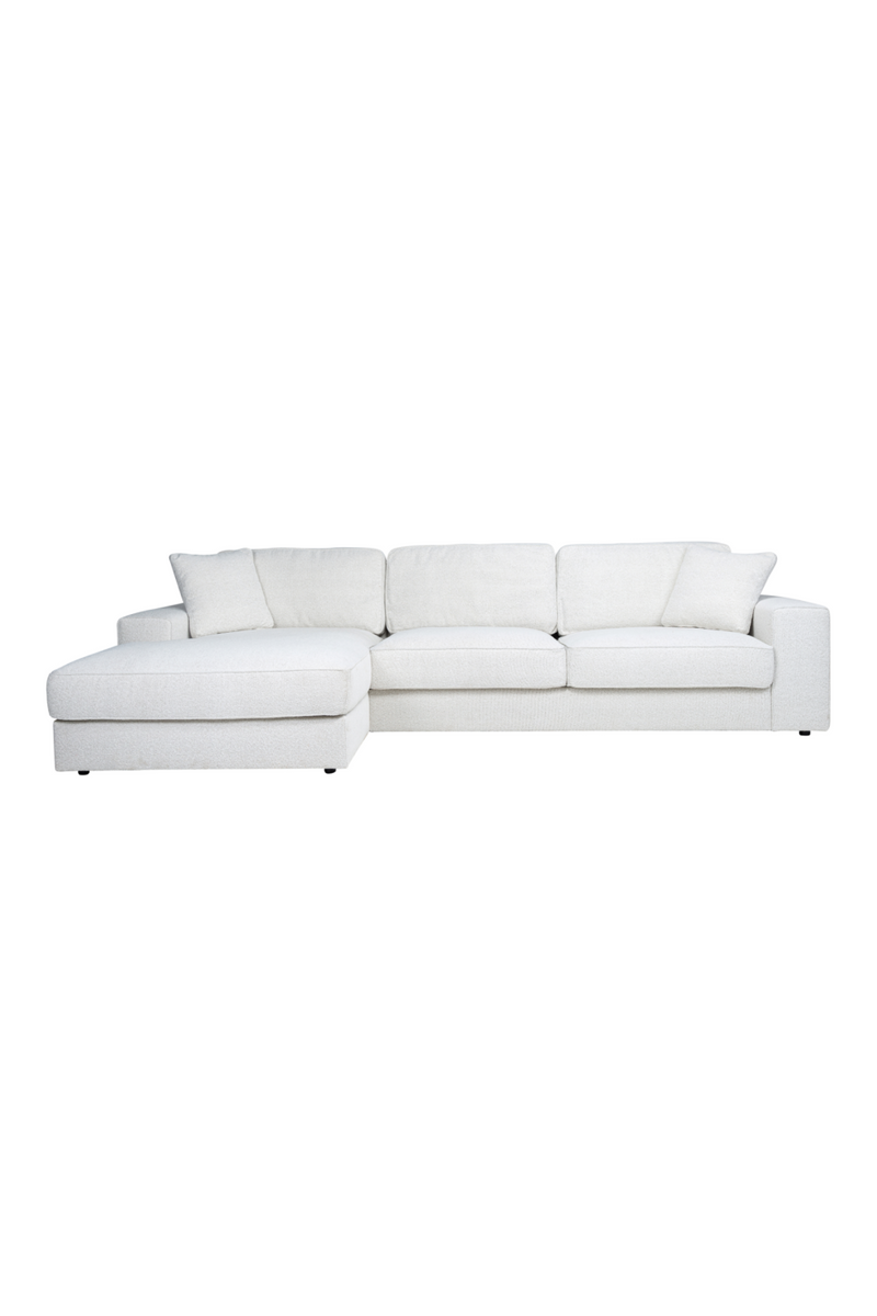 White Bouclé Modular Sofa | OROA Santos