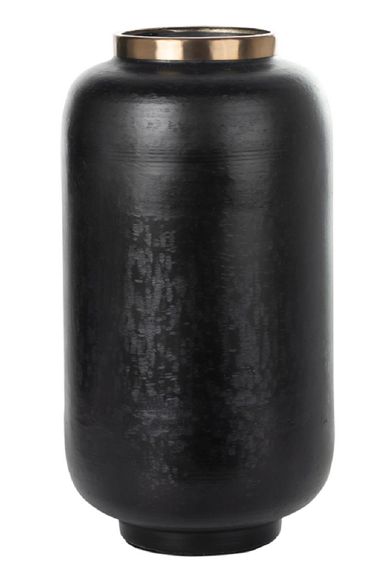 Black Iron Jar Vase M | OROA Delmor | Oroatrade.com
