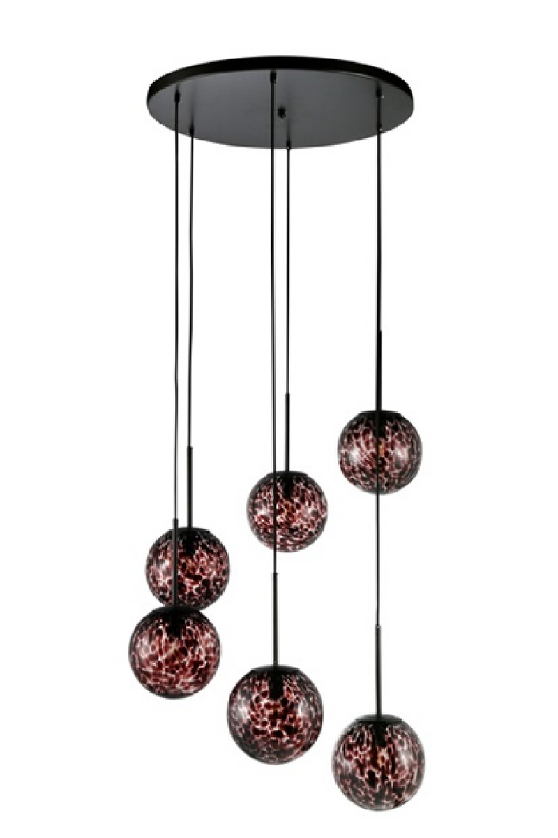 Six Glass Orb Hanging Lamp | OROA Kyana | OROATRADE.com