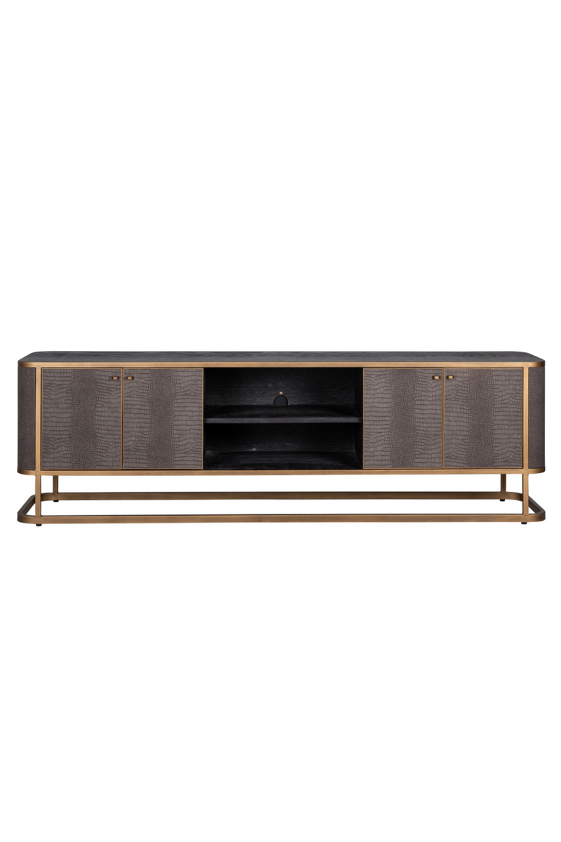 Brass Framed Wooden TV-Unit | OROA Classio | OROATRADE.com