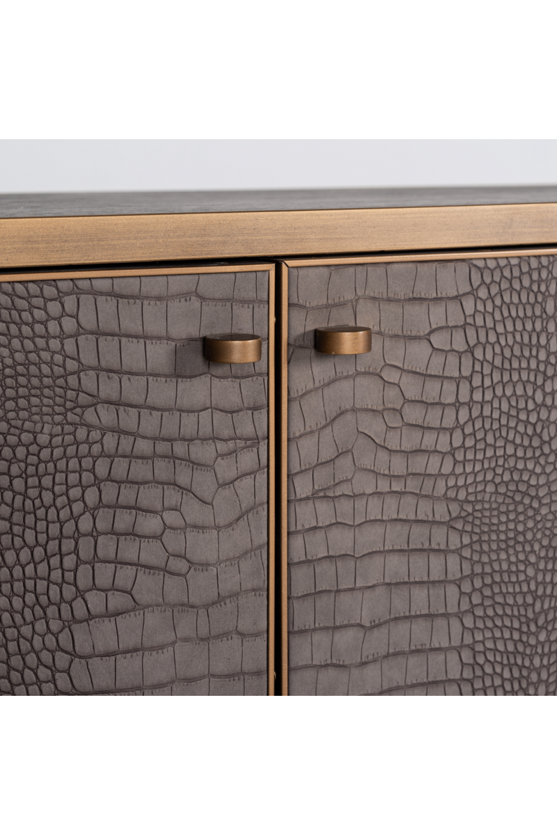 Brass Framed Wooden TV-Unit | OROA Classio | OROATRADE.com