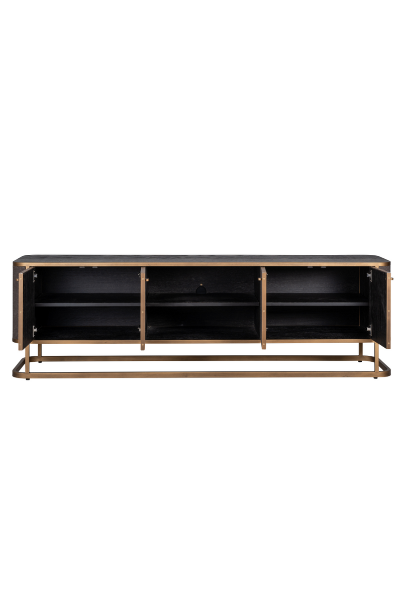 Brass Framed Wooden TV-Unit | OROA Classio | OROATRADE.com