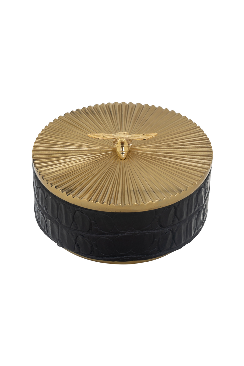 Round Black Modern Storage Box | OROA Beez | Oroatrade