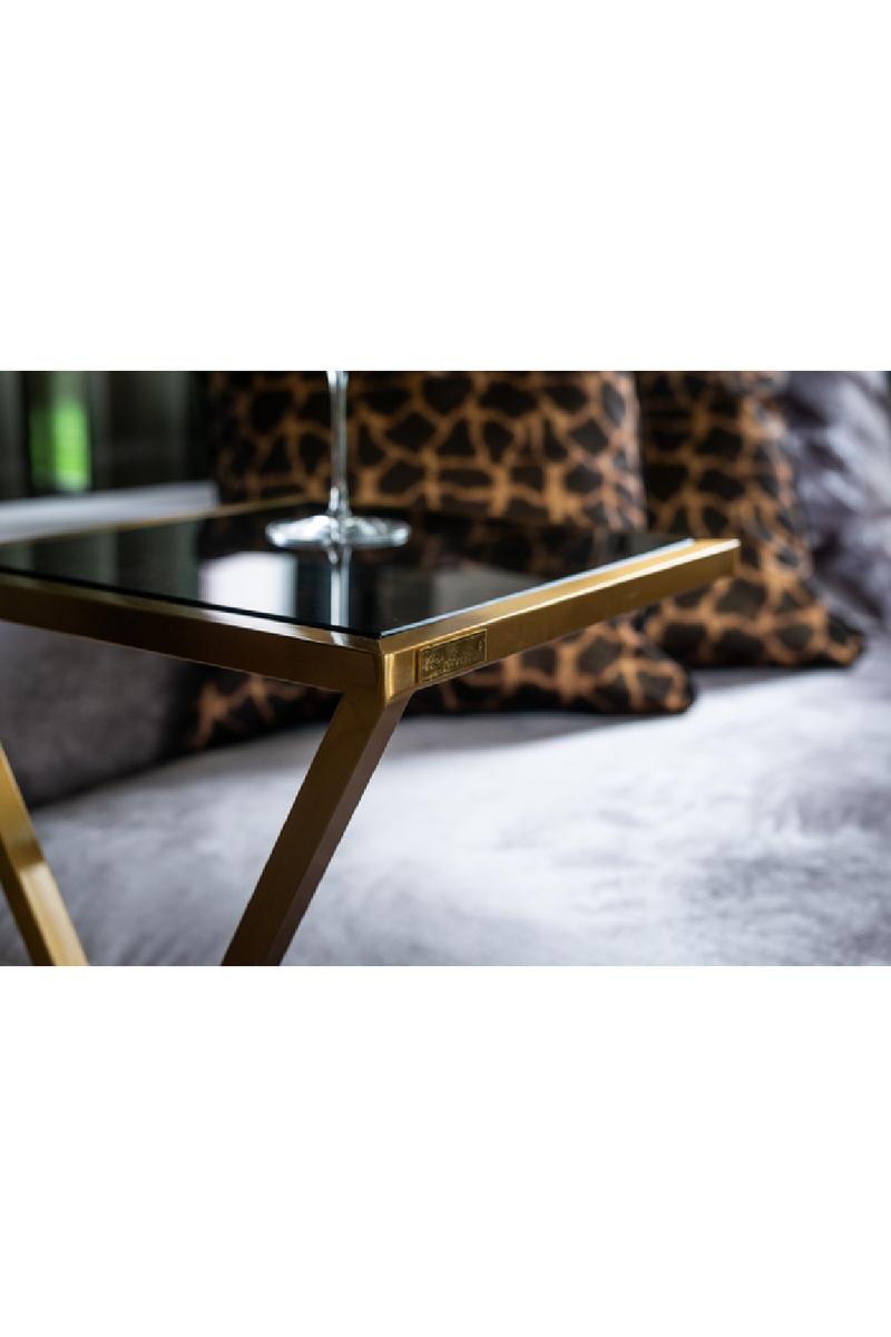 Brushed Gold Sofa Table | OROA Paramount | Oroatrade.com