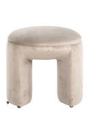 Round Velvet Pouf | Richmond Interiors Fargo | Oroatrade.com