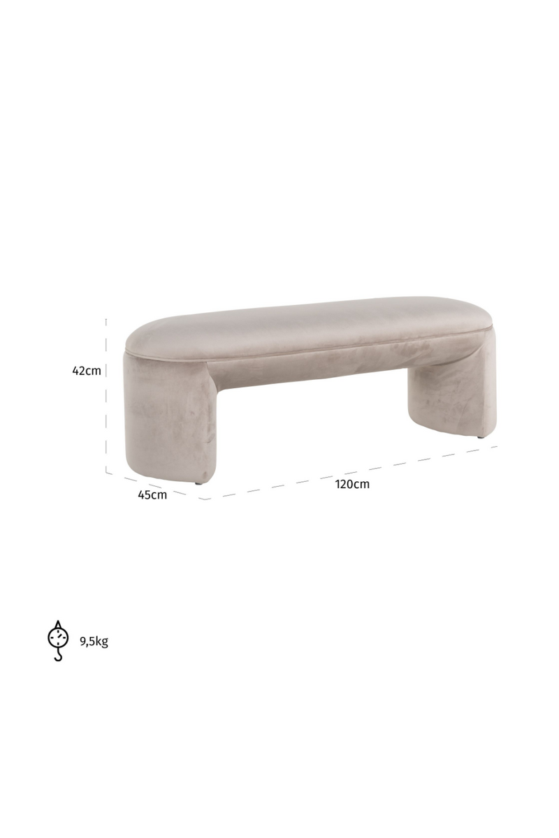 Velvet Upholstered Bench | OROA Fargo | Oroatrade.com