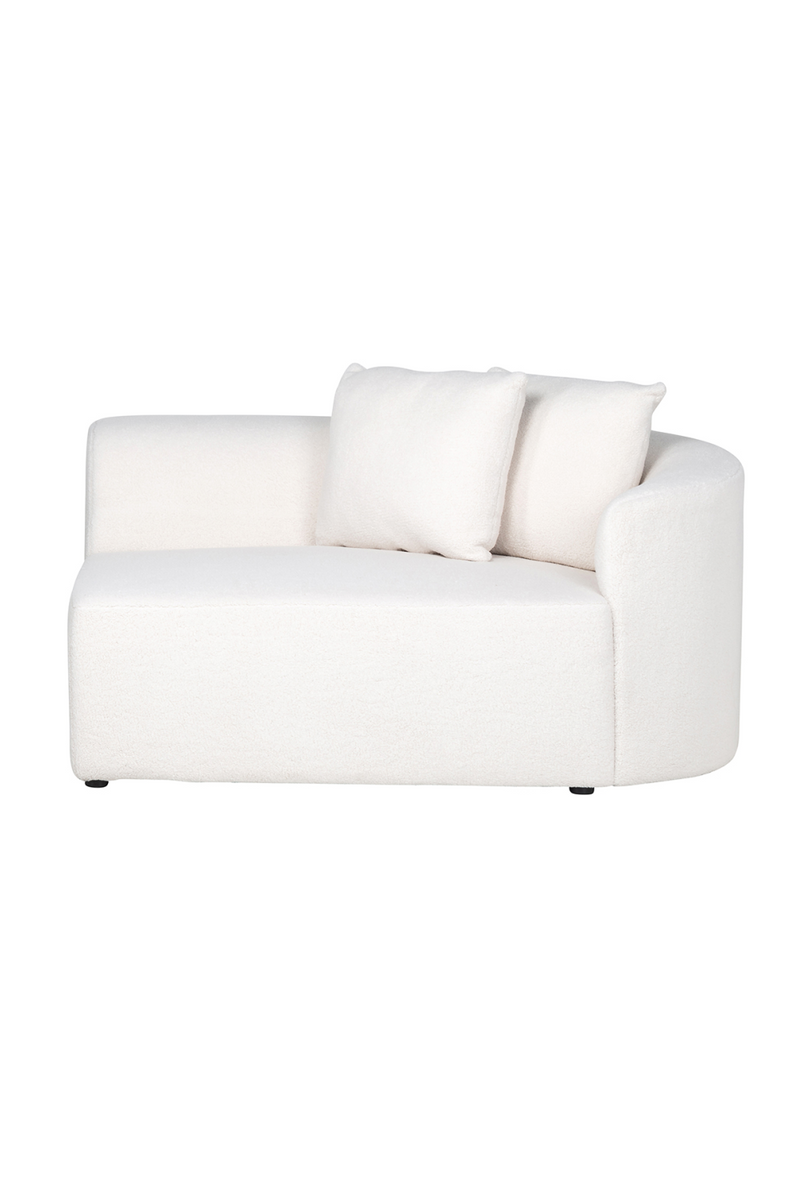 White Curved Upholstered Sofa | OROA Grayson | Oroatrade.com