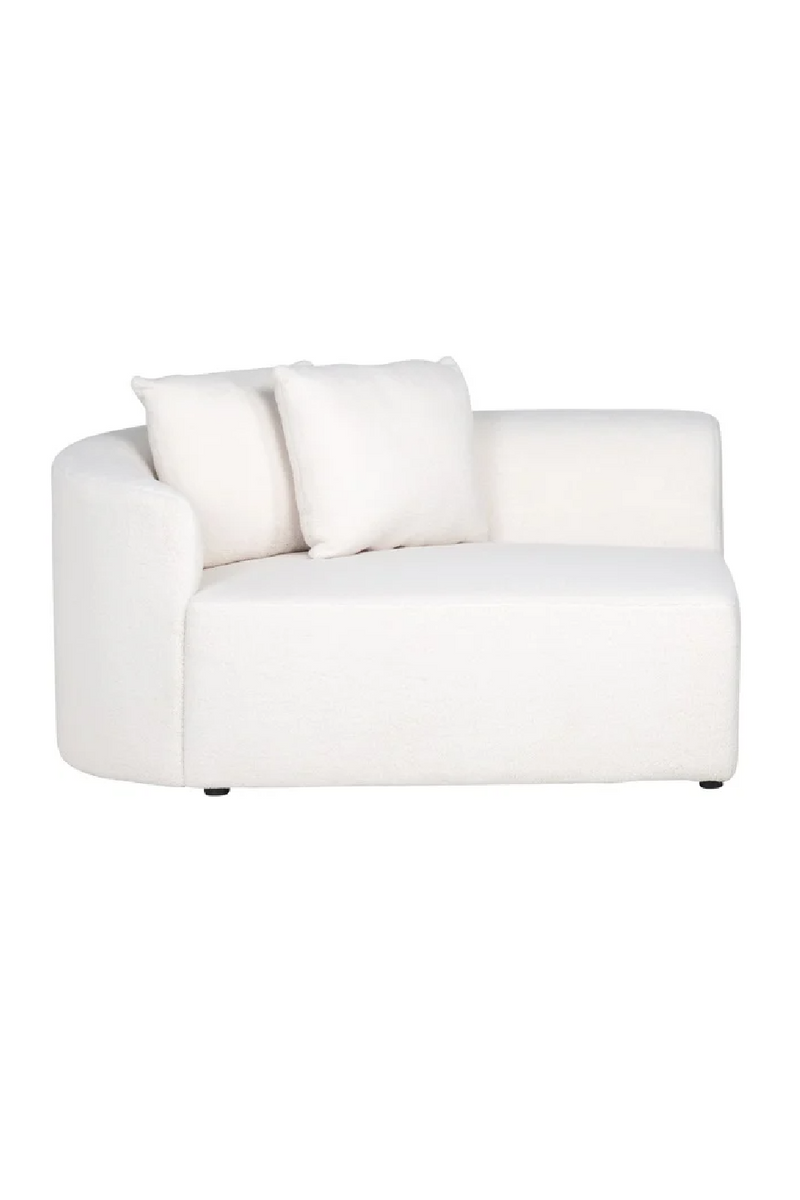 White Curved Upholstered Sofa | OROA Grayson | Oroatrade.com