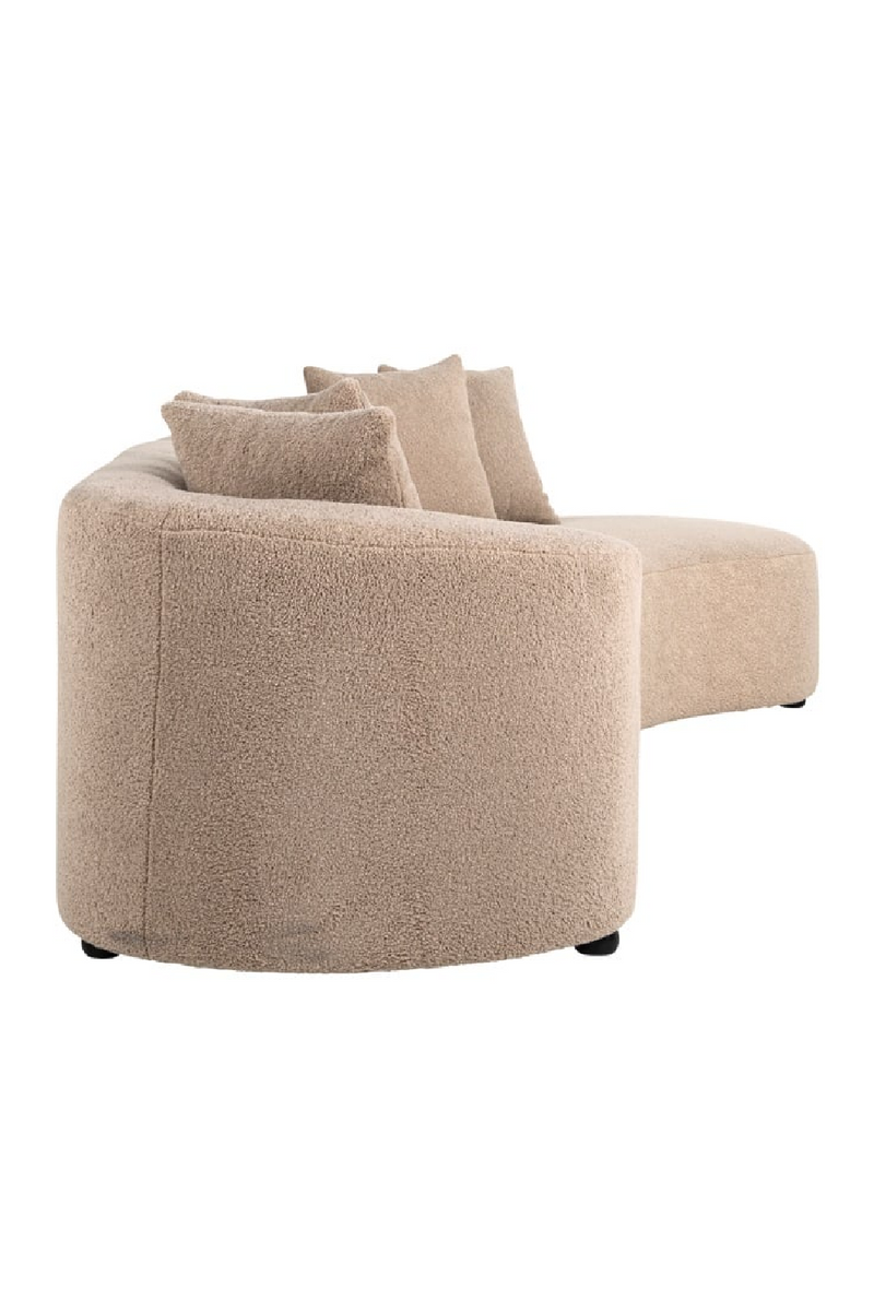 Brown Curve Upholstered Sofa | OROA Grayson | Oroatrade.com