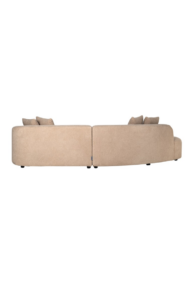 Brown Curve Upholstered Sofa | OROA Grayson | Oroatrade.com