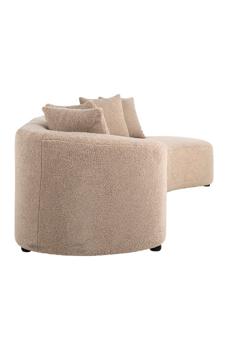 Brown Curve Upholstered Sofa | OROA Grayson | Oroatrade.com