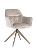 Upholstered Quadropod Swivel Chair | Richmond Interiors Aline | Oroatrade.com