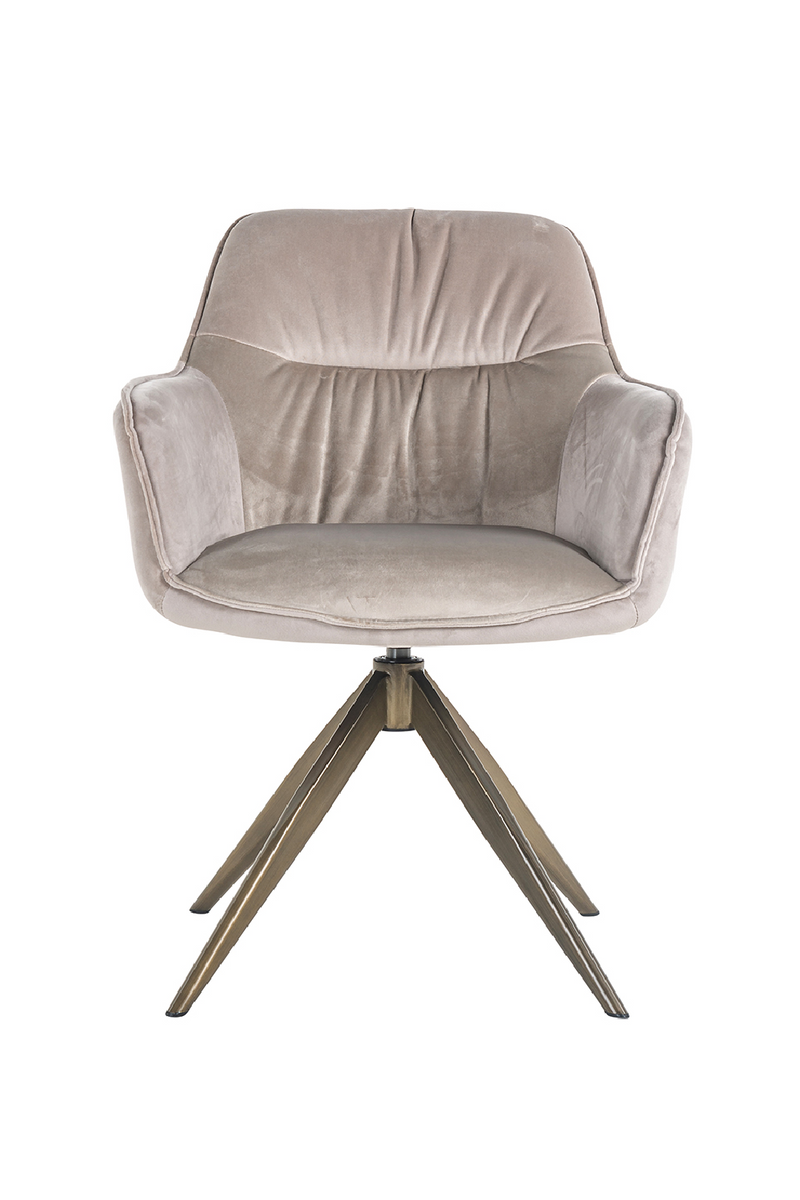 Upholstered Quadropod Swivel Chair | OROA Aline | Oroatrade.com