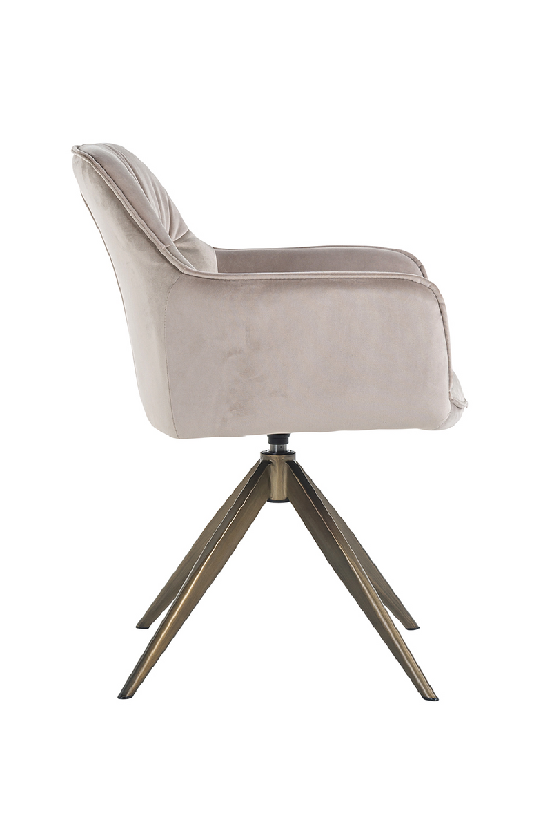 Upholstered Quadropod Swivel Chair | OROA Aline | Oroatrade.com