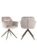 Upholstered Quadropod Swivel Chair | Richmond Interiors Aline | Oroatrade.com