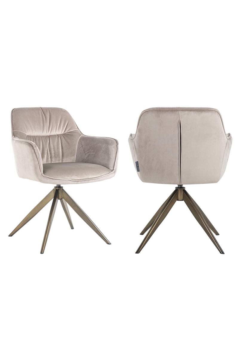 Upholstered Quadropod Swivel Chair | OROA Aline | Oroatrade.com