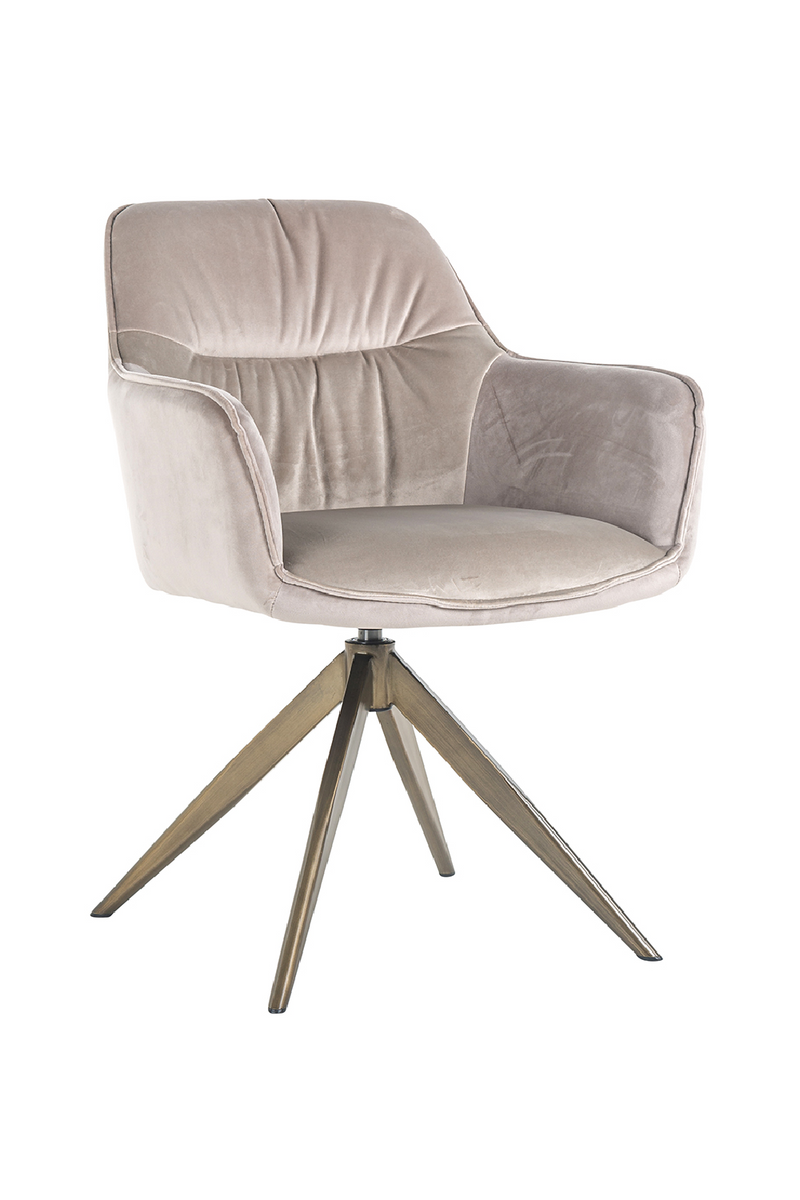 Upholstered Quadropod Swivel Chair | OROA Aline | Oroatrade.com