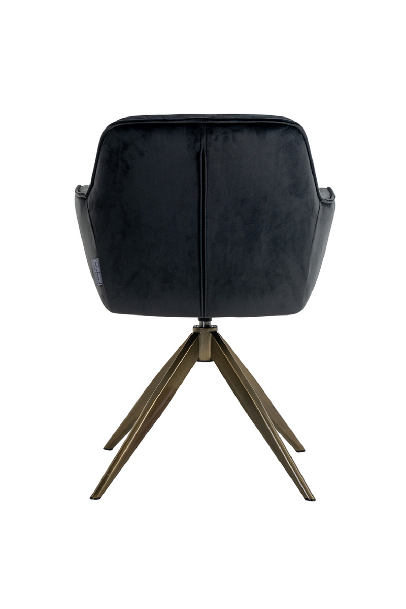 Velvet Quadruped Swivel Chair | OROA Aline | Oroatrade