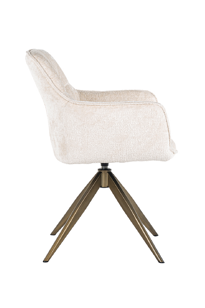 Upholstered Quadropod Swivel Chair | OROA Aline | Oroatrade.com