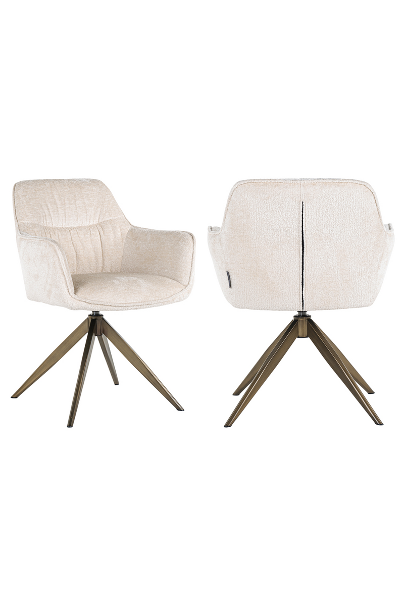 Upholstered Quadropod Swivel Chair | OROA Aline | Oroatrade.com