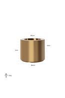 Cylindrical Gold Flower Pot | Richmond Interiors Donna | Oroatrade