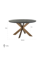Brass Round Dining Table | Richmond Interiors Blackbone | Oroatrade.com
