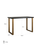 Black Oak Modern Bar Table | Richmond Interiors Blackbone | Oroatrade.com