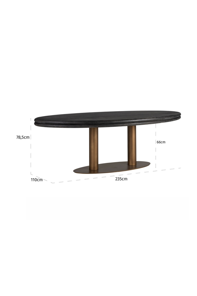 Oval Oak Dining Table | OROA Macaron | Oroatrade.com