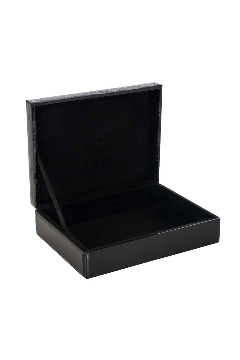 Rectangular Black Storage Box | OROA Nina | Oroatrade