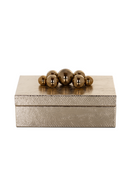 Gold Contemporary Storage Box | Richmond Interiors Norah | Oroatrade