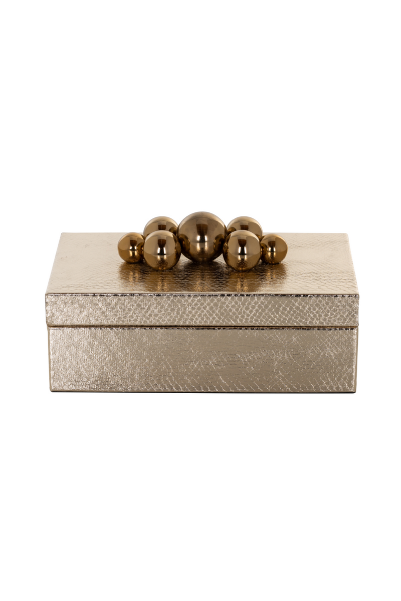 Gold Contemporary Storage Box | OROA Norah | Oroatrade