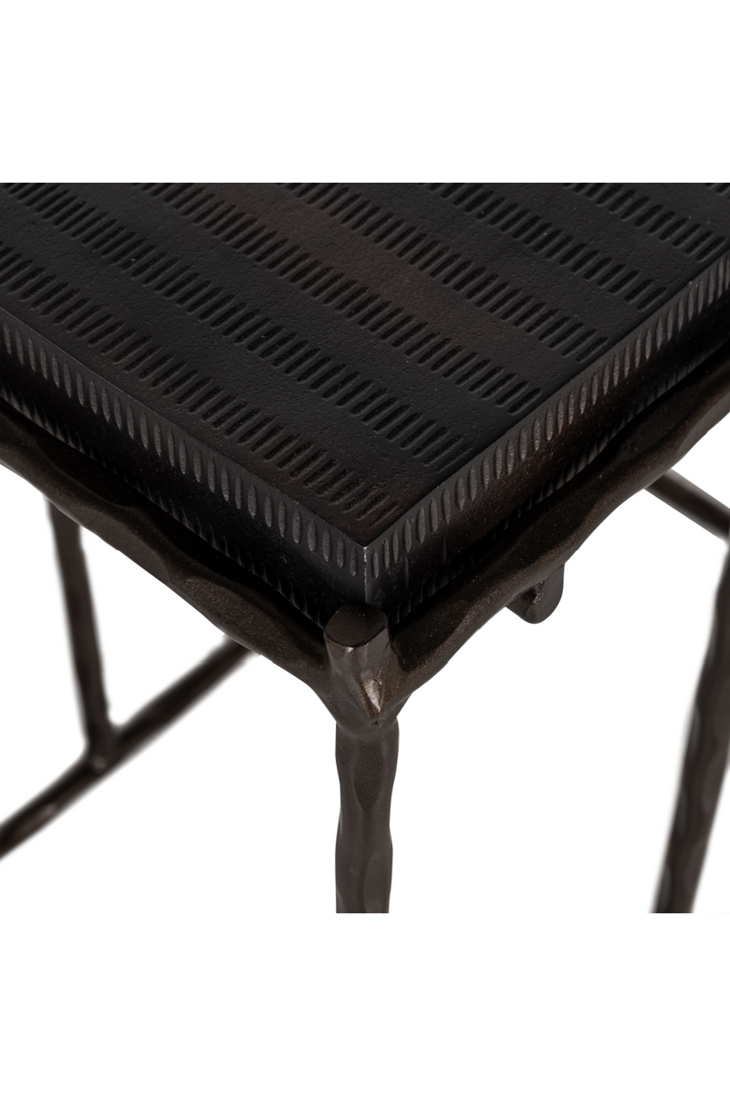 Black Aluminum Sofa Table | OROA Ventana | Oroatrade.com