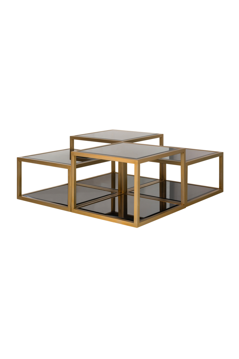 Geometrical Glass Coffee Table Set (4) | OROA Loua | Oroatrade.com