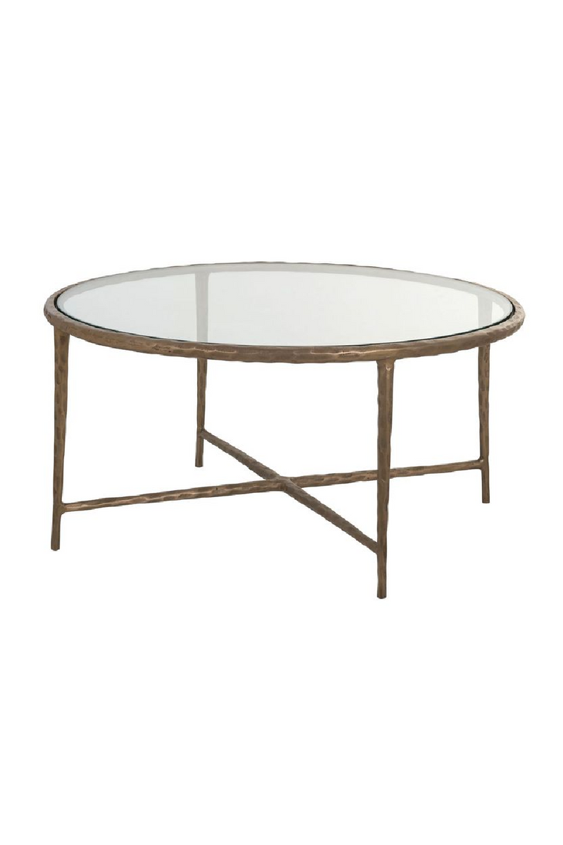 Round Glass Coffee Table | OROA Freya | Oroatrade.com
