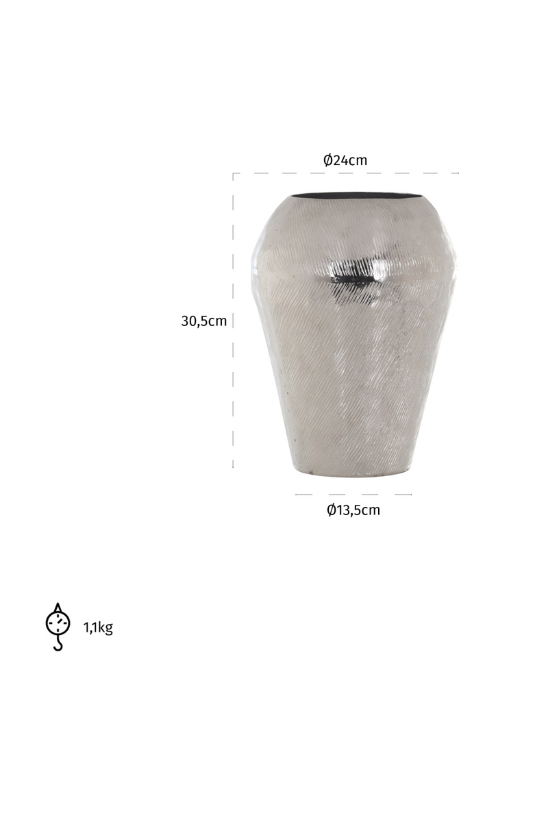 Urn Shaped Silver Vase | OROA Meiz | Oroatrade.com
