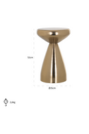 Gold Pedestal End Table | Richmond Interiors Arlo | Oroatrade.com