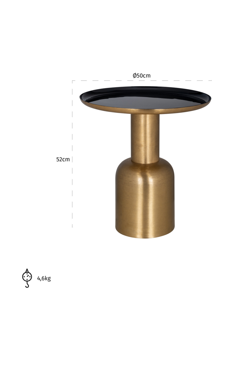 Gold Tray Top End Table | OROA Xara | Oroatrade.com