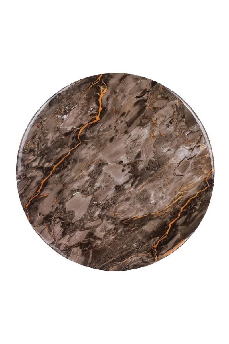 Marbled Gray Contemporary End Table | OROA Aimy