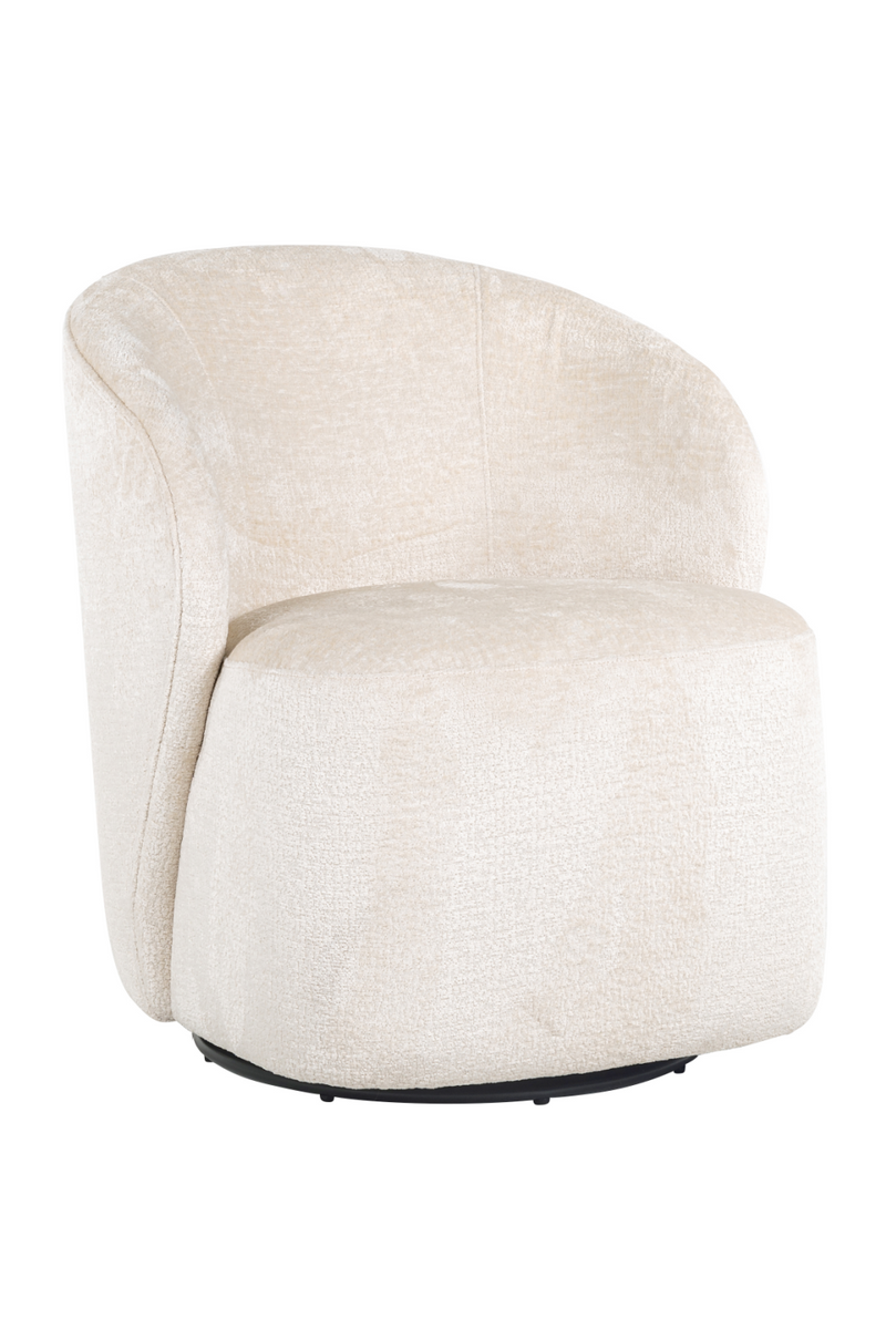 Chenille Swivel Easy Chair | OROA Sofia | Oroatrade.com