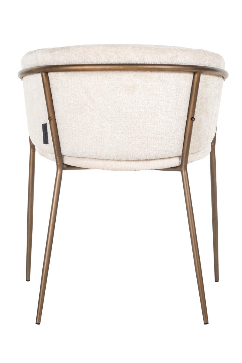 White Chenille Modern Dining Chair | OROA Minerva | Oroatrade.com