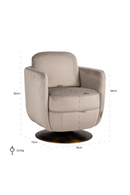 Upholstered Modern Swivel Chair | Richmond Interiors Turner | Oroatrade.com