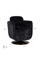 Upholstered Modern Swivel Chair | Richmond Interiors Turner | Oroatrade.com