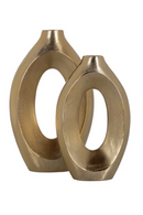 Brushed Gold Modern Vase | Richmond Interiors Alma | Oroatrade.com