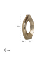 Brushed Gold Modern Vase | Richmond Interiors Alma | Oroatrade.com