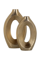 Brushed Gold Modern Vase | Richmond Interiors Alma | Oroatrade.com