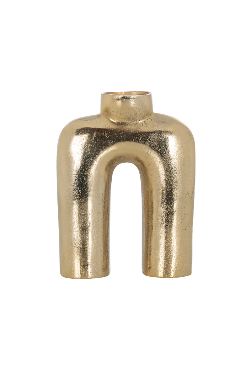 Gold Aluminum Arched Vase L | OROA Marley | Oroatrade.com