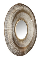 Brushed Gold Decorative Mirror | Richmond Interiors Aliza | Oroatrade.com