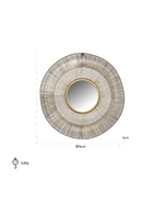 Brushed Gold Decorative Mirror | Richmond Interiors Aliza | Oroatrade.com