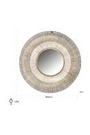 Brushed Gold Decorative Mirror | Richmond Interiors Aliza | Oroatrade.com