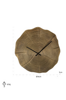 Organic-Shaped Gold Wall Clock | Richmond Interiors Alien | Oroatrade.com